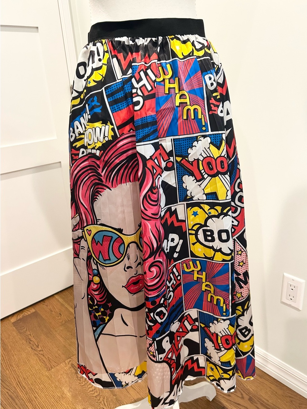 Pop Art Comic Book Maxi Skirt